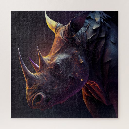 Neushoornpuzzel Legpuzzel (Verticaal)