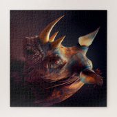 Neushoornpuzzel Legpuzzel (Horizontaal)