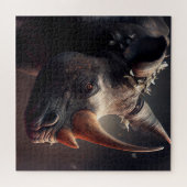 Neushoornpuzzel Legpuzzel (Horizontaal)