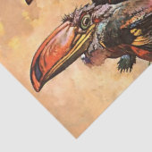 “Neushoorns” Fantasie Kunst van Harry Rountree Tissuepapier (Detail)