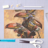 “Neushoorns” Fantasie Kunst van Harry Rountree Tissuepapier (Craft)