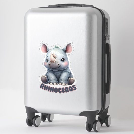 NEUSHOORNS - KINDERKAMER STICKER (Koffer)