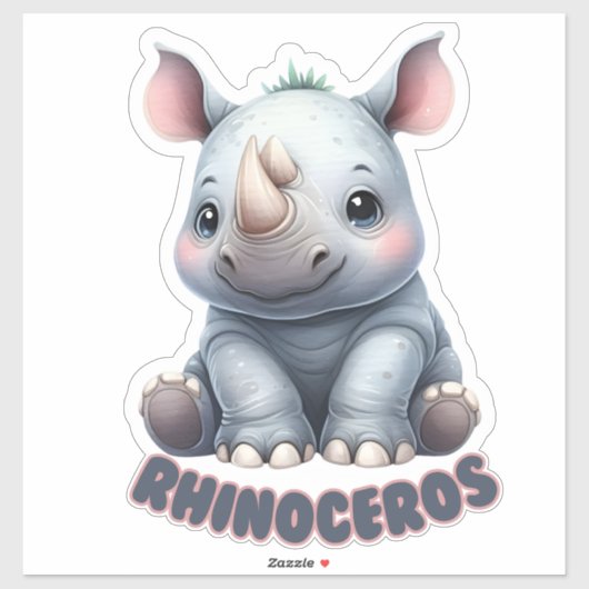 NEUSHOORNS - KINDERKAMER STICKER (Vel)