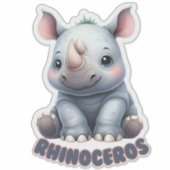 NEUSHOORNS - KINDERKAMER STICKER (Voorkant)