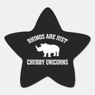 neushoorns zijn gewoon mollige eenhoorns grappig g ster sticker