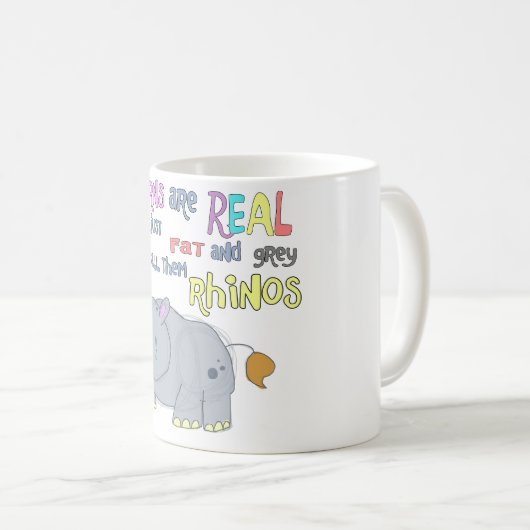 neushoorns zijn lelijke eenhoorns mok (Voorkant rechts)