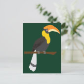 Neushoornvogel Briefkaart (Staand voorkant)