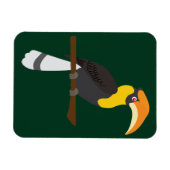 Neushoornvogel Magneet (Horizontaal)