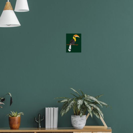 Neushoornvogel Poster (Woonkamer 1)