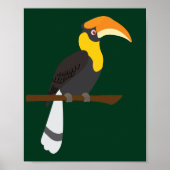 Neushoornvogel Poster (Voorkant)