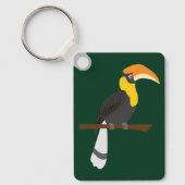 Neushoornvogel Sleutelhanger (Voorkant)