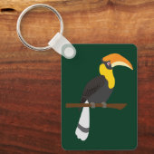 Neushoornvogel Sleutelhanger (Voorkant)
