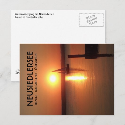 Neusiedlersee 001 briefkaart (Voorkant / Achterkant)