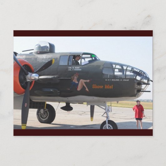 neuskunst "show me" briefkaart (Voorkant)