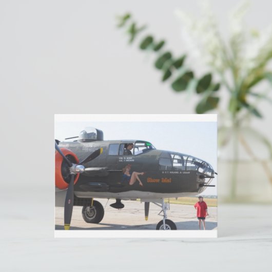 Neuskunst 'show me' briefkaart (Staand voorkant)