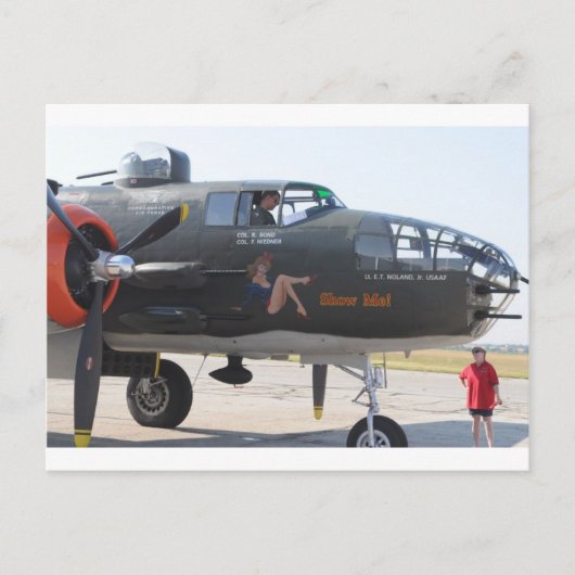 Neuskunst 'show me' briefkaart (Voorkant)