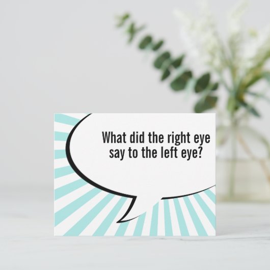 neusmop optometrist briefkaart (Staand voorkant)