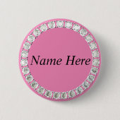  neusroze ronde button 5,7 cm (Voorkant)