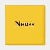 Neuss  Magnet Schild Gold Gleb (Voorkant)