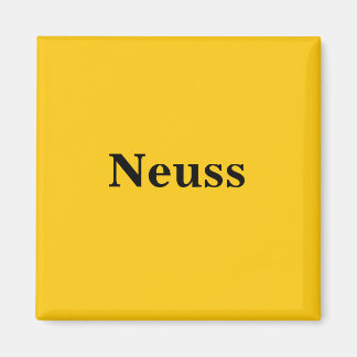 Neuss Magnet Schild Gold Gleb