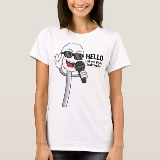 Neuswerk grappig zingende Q-tip T-shirt (Voorkant)