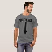 Neuted Arrow Funny Mannen Vasectomy Gift Vasectomy T-shirt (Voorkant volledig)