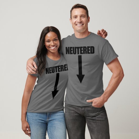 Neuted Arrow Funny Mannen Vasectomy Gift Vasectomy T-shirt (Unisex)