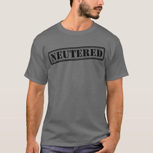 Neuted Stamp Funny Mannen Vasectomy Gift Vasectomy T-shirt (Voorkant)