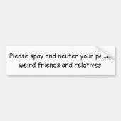 Neuter Bumpersticker (Voorkant)