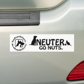 Neuter - Go Nuts. Bumpersticker (Op auto)