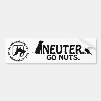 Neuter - Go Nuts. Bumpersticker