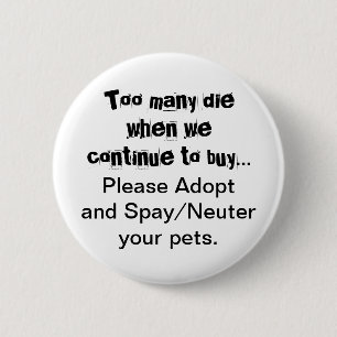 Neuter Spay keurt de Button van het Citaat van Pet