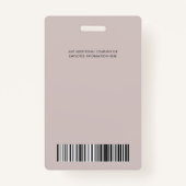 Neuteral Medewerker Foto ID Bedrijf Beveiligingsba Badge (Achterkant)