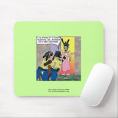 Neutered Dog Funny Cartoon Muismat (Met muis)