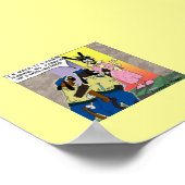 Neutered Dog Funny Cartoon Poster (Hoek)