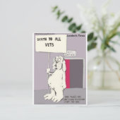 Neutered Dog vecht back Funny Gifts & T - shirts Briefkaart (Staand voorkant)