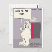 Neutered Dog vecht back Funny Gifts & T - shirts Briefkaart (Voorkant / Achterkant)