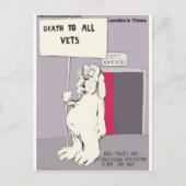 Neutered Dog vecht back Funny Gifts & T - shirts Briefkaart (Voorkant)