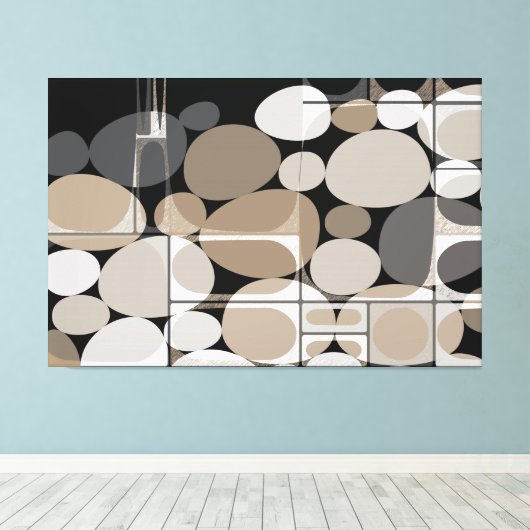 Neutra Pebbles Canvas Afdruk (Insitu (Houten vloer))
