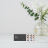 Neutra Retro-profielkaart Mini Visitekaartje (Staand voorkant)