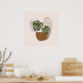 Neutraal 2 eenvoudige Boho tekeningen Boho chique  Poster (Keuken)