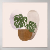 Neutraal 2 eenvoudige Boho tekeningen Boho chique Poster (Voorkant)