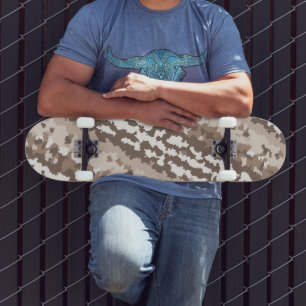 Neutraal Aardkamoefage Onregelmatig Abstract Ontwe Persoonlijk Skateboard