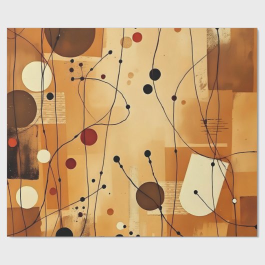neutraal aards Abstract laagjes inpakpapier (Vlak)