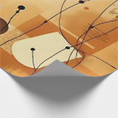 neutraal aards Abstract laagjes inpakpapier (Hoek)