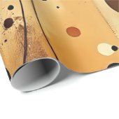 neutraal aards Abstract laagjes inpakpapier (Rol Hoek)
