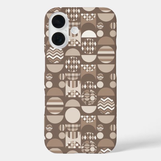 Neutraal Aardse Bruine Noordse Scandinavische Case-Mate iPhone Case (Achterkant)