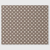 Neutraal Aardse Bruine Stippen Design Cadeaupapier (Vlak)