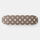 Neutraal Aardse Bruine Stippen Design Persoonlijk Skateboard (Horizontaal)