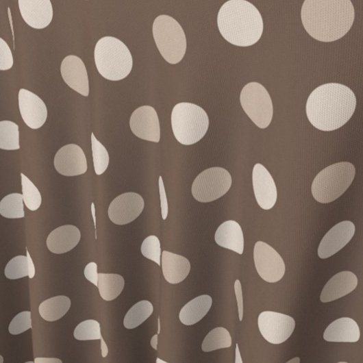 Neutraal Aardse Bruine Stippen Design  Stof